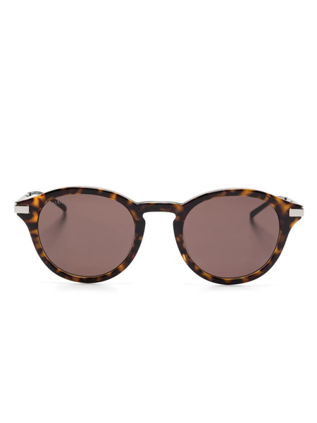  Gucci Eyewear Round-frame Sunglasses - Brown 