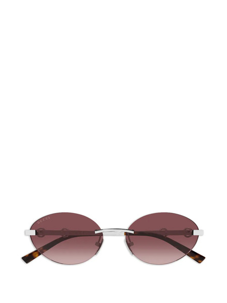  Gucci Eyewear Round-frame Sunglasses - Silver 