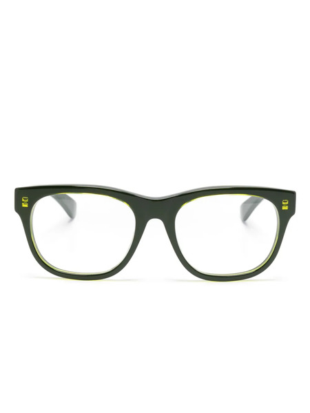  Gucci Eyewear Square-frame Glasses - Green 