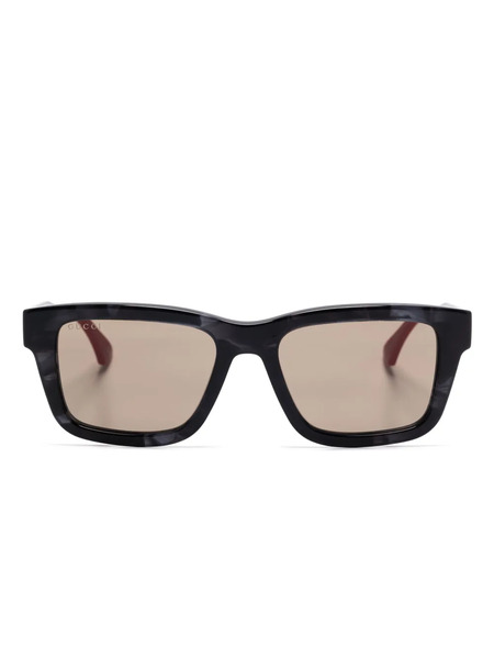  Gucci Eyewear Square-frame Sunglasses - Blue 