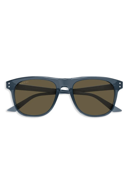  Gucci Eyewear Square-frame Sunglasses - Blue 