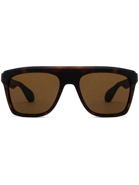 Gucci Eyewear Square Frame Sunglasses - Brown 