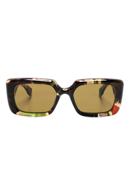  Gucci Eyewear Square-frame Sunglasses - Brown 