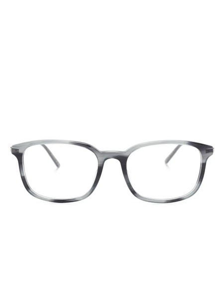  Gucci Eyewear Tortoiseshell Rectangle-frame Glasses - Grey 