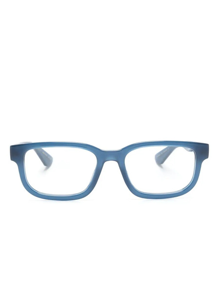  Gucci Eyewear Transparent Square-frame Glasses - Blue 