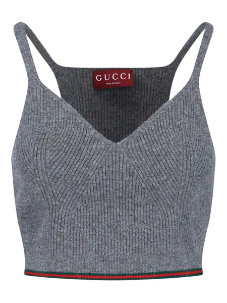  Gucci Felted Tank Top - Grey 