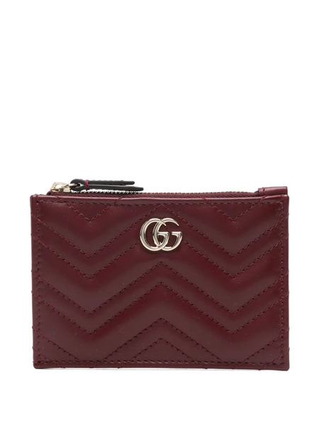  Gucci Gg Chevron Wallet - Red 