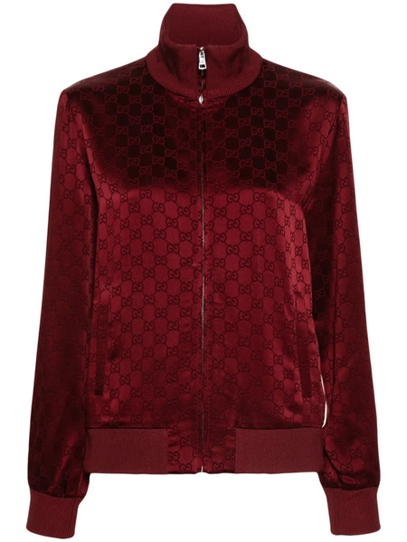  Gucci Gg Jacquard Jacket - Red 