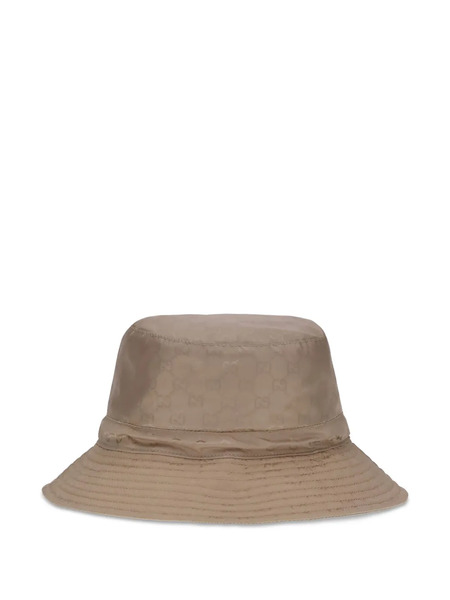  Gucci Gg Monogram Bucket Hat - Brown 