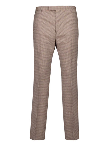  Gucci Gingham Wool Trousers - Neutrals 