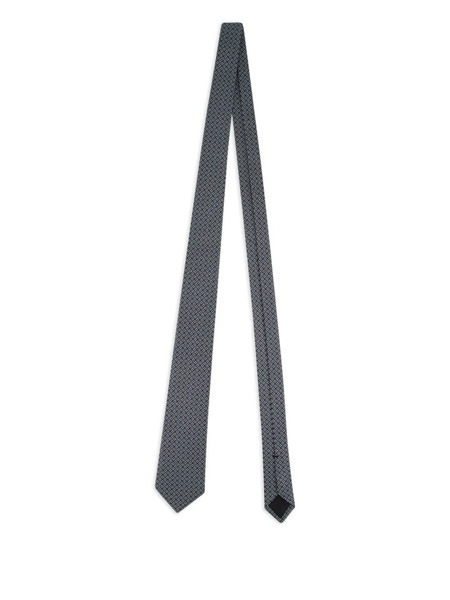  Gucci Horsebit Jacquard Silk Tie - Red 