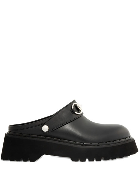  Gucci Horsebit Platform Mules - Black 