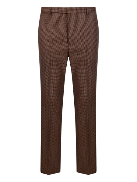  Gucci Houndstooth Trousers - Brown 