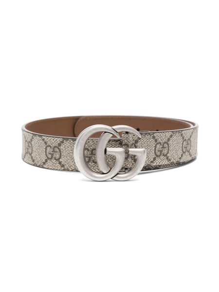  Gucci Kids Double G-buckle Belt - Neutrals 