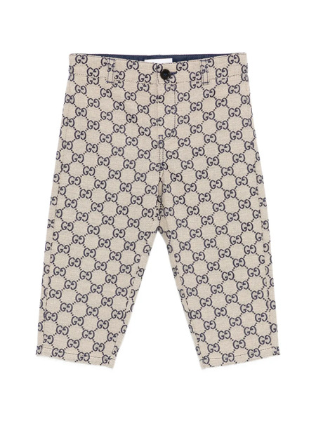  Gucci Kids Gg Canvas Trousers - Neutrals 