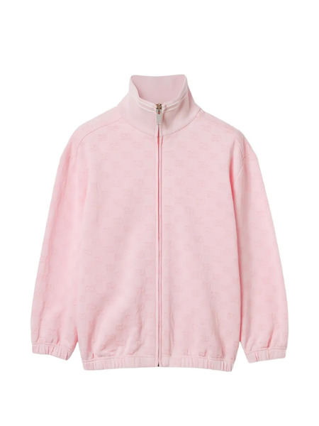  Gucci Kids Gg Monogram Zip Jacket - Pink 