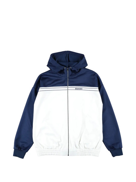  Gucci Kids Hooded Zip Jacket - Blue 