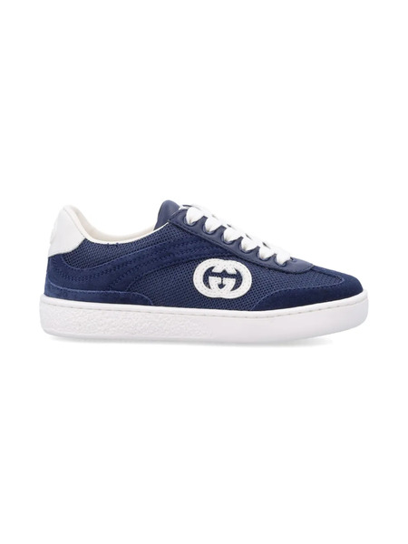  Gucci Kids Interlocking G Sneakers - Blue 