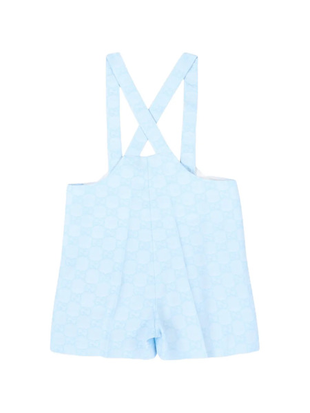  Gucci Kids Patterned Dungaree - Blue 