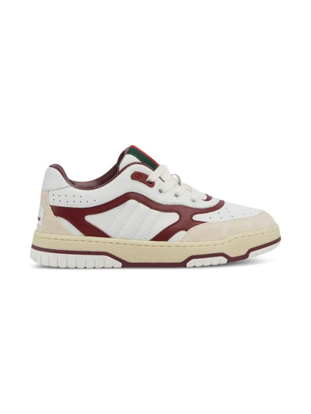  Gucci Kids Re-webbed Panelled Sneakers - Neutrals 