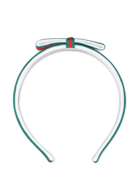  Gucci Kids Web Stripe Headband - Red 