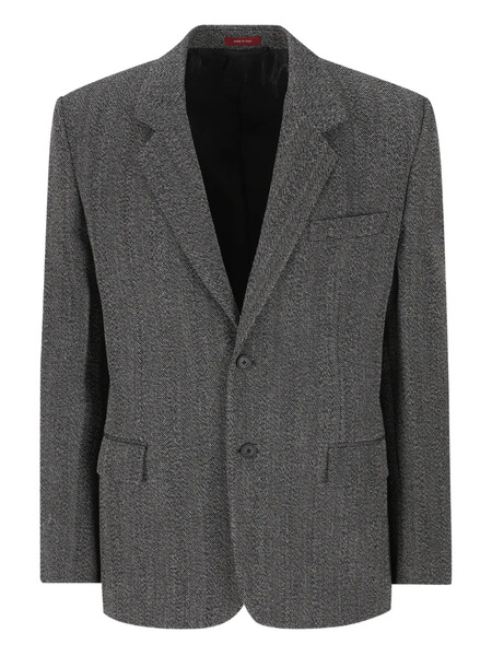  Gucci Lapel Patch Pocket Jacket - Grey 