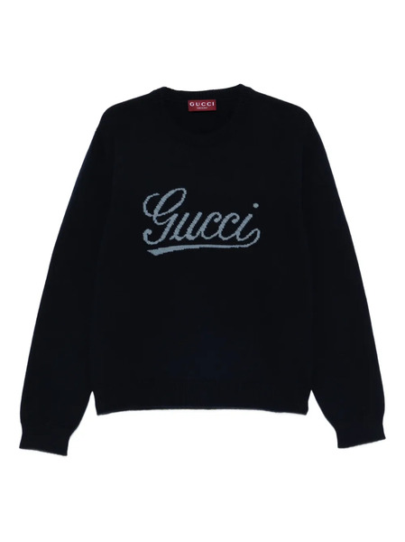  Gucci Logo-detail Sweater - Blue 