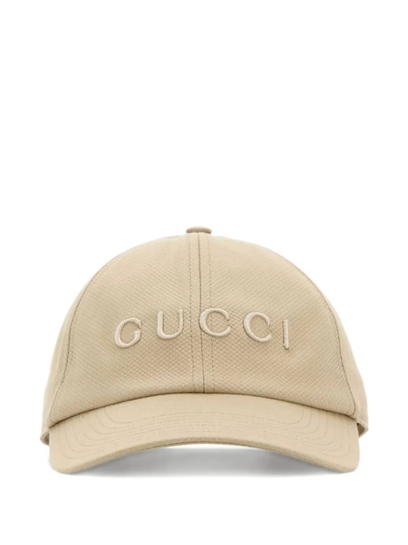  Gucci Logo-embroidered Baseball Cap - Neutrals 