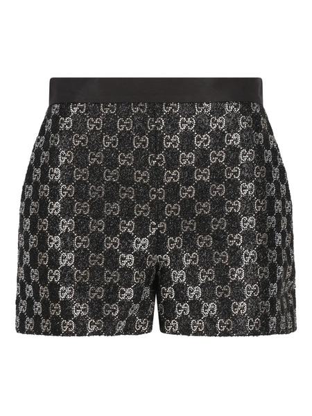  Gucci Logo-patterned Shorts - Black 
