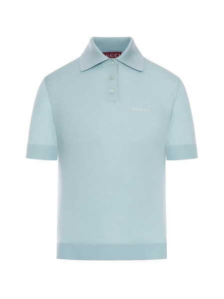  Gucci Logo Polo Top - Blue 