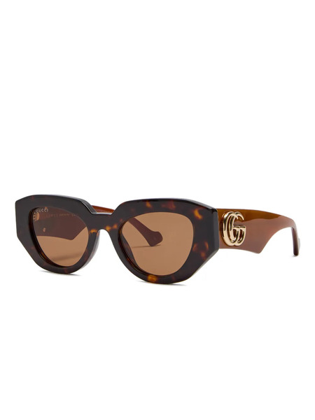  Gucci Logo Sunglasses - Brown 
