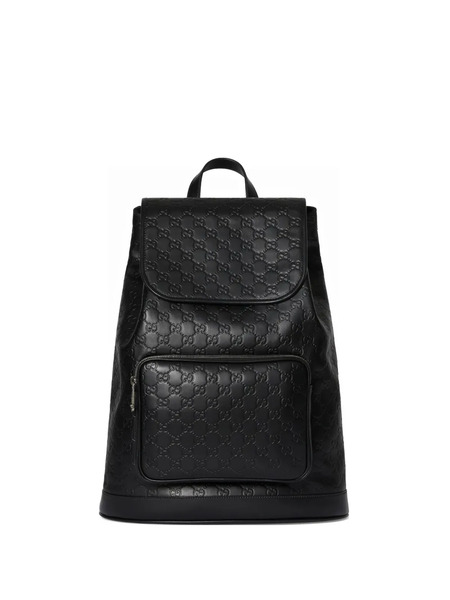  Gucci Medium Gg Emblem Backpack - Black 