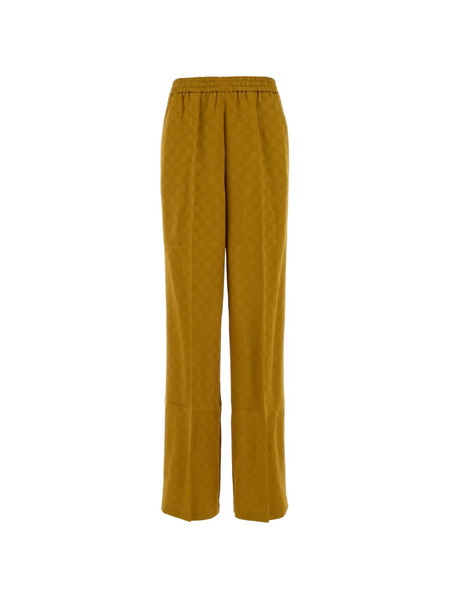  Gucci Monogram-patterned Trousers - Yellow 