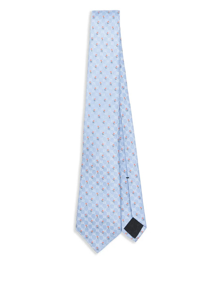  Gucci Monogram Tie - Blue 