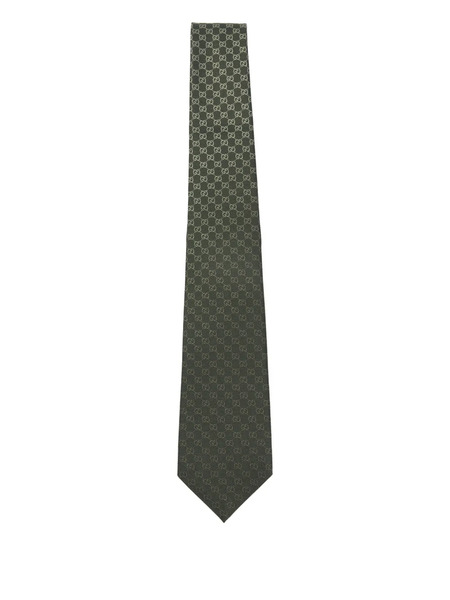  Gucci Monogram Tie - Green 