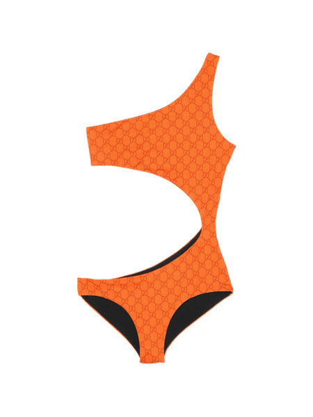  Gucci One-shoulder Logo Top - Orange 