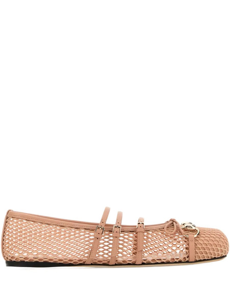  Gucci Perforated Ballerinas - Neutrals 