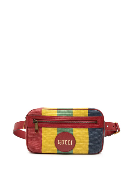  Gucci Pre-owned 2016-2025 Baiadera Canvas Stripe Belt Bag - Multicolour 