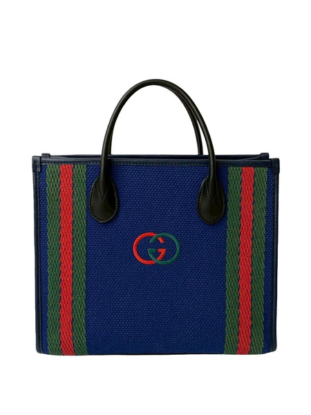  Gucci Pre-owned 2000-2015 Canvas Interlocking G Satchel - Blue 