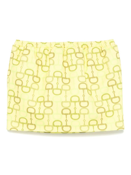  Gucci Printed Mini Skirt - Yellow 