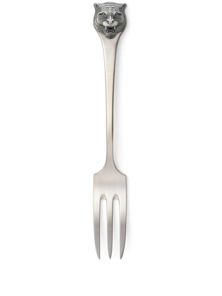 Gucci Tiger Head Fork (set Of 2) - Silver 