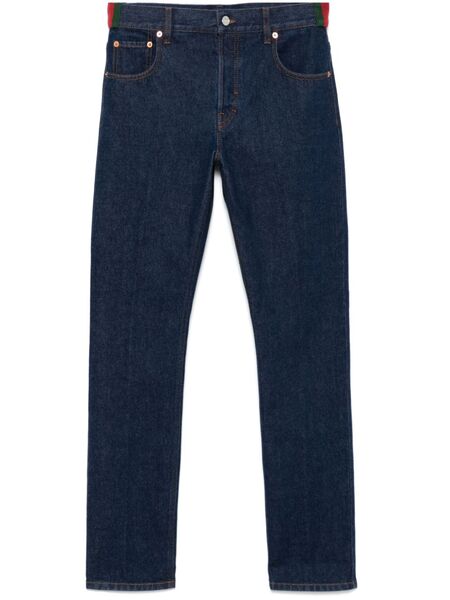  Gucci Web-stripe Jeans - Blue 