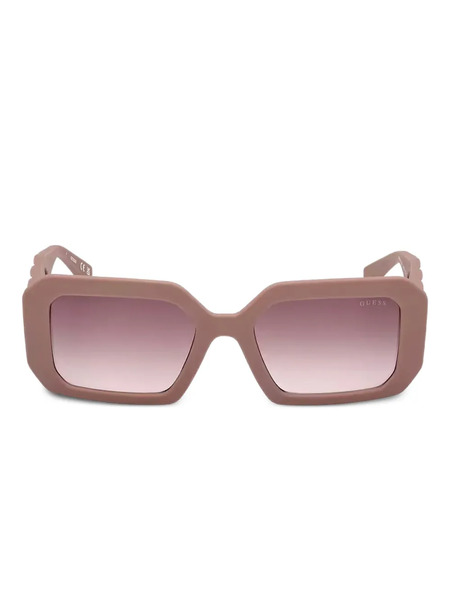  Guess Eyewear Chain-embellished Rectangle Sunglasses - Neutrals 