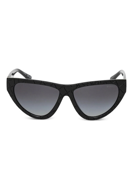  Guess Eyewear Cracked-pattern Cat-eye Sunglasses - Black 