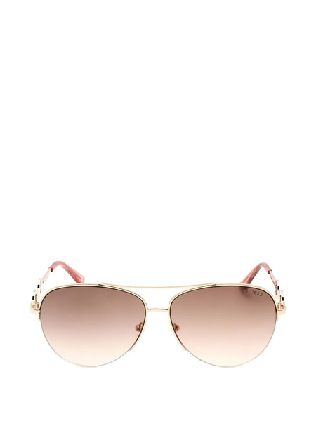  Guess Eyewear Embellished Pilot Sunglasses - Gold 