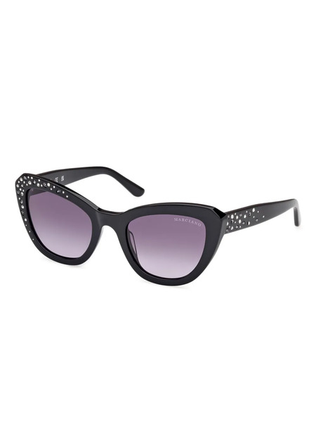  Guess Eyewear Geometric-frame Sunglasses - Black 