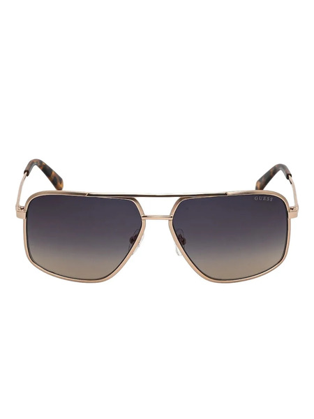  Guess Eyewear Square-lenses Double-bridge Sunglasses - Gold 