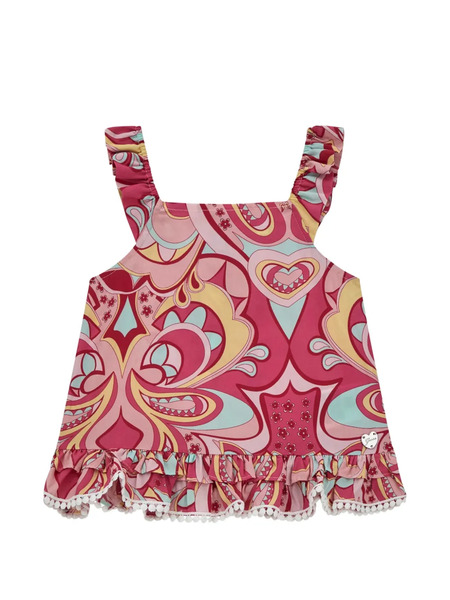  Guess Kids Patterned Top - Pink 