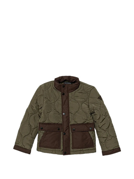  Guess Kids Quilted Pocket Jacket - Green 