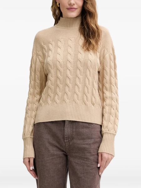  Guess Usa Cable Knit Sweater - Neutrals 